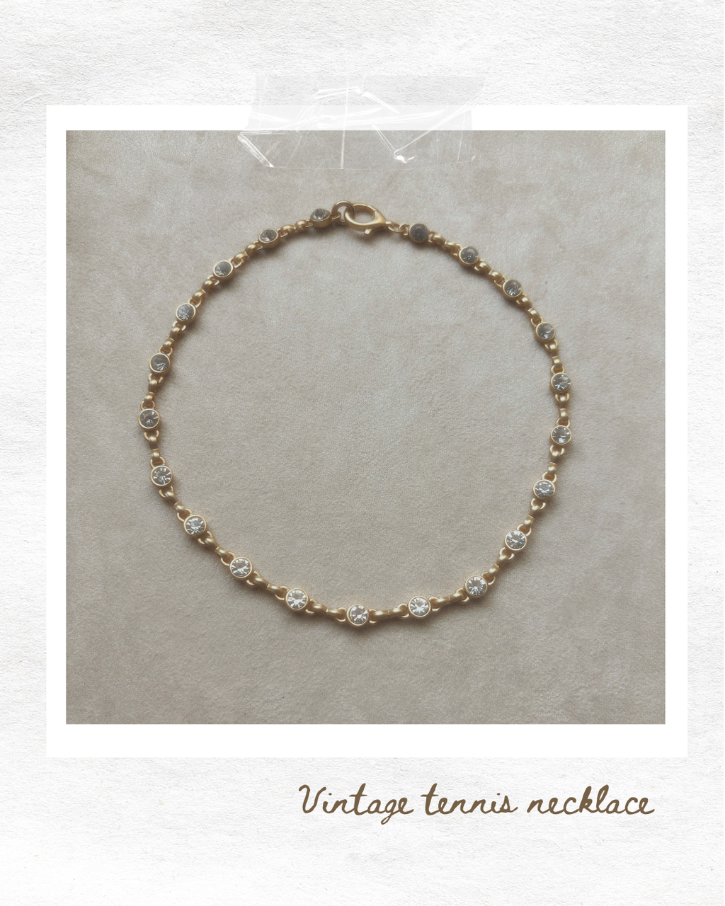 Vintage Tennis necklace
