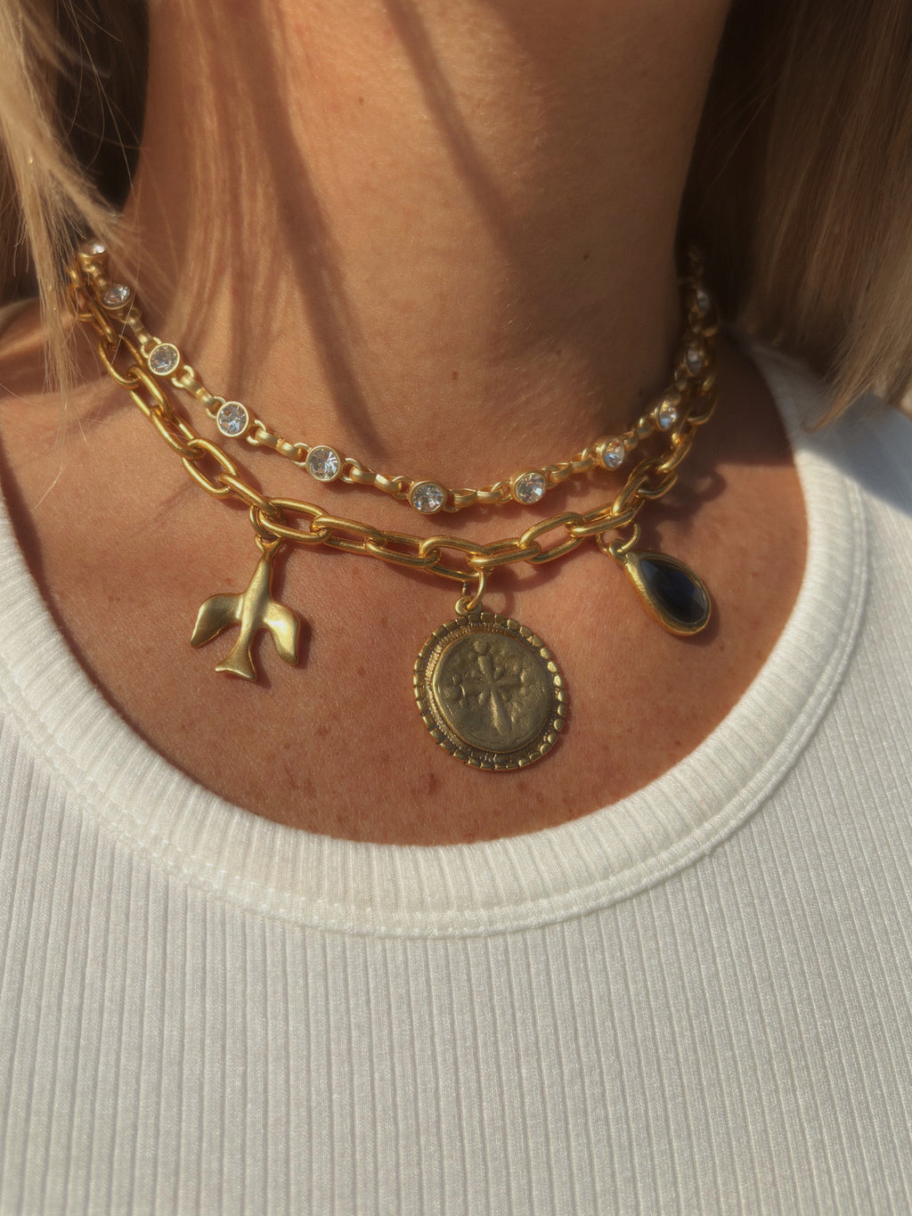 Byrdie charm necklace