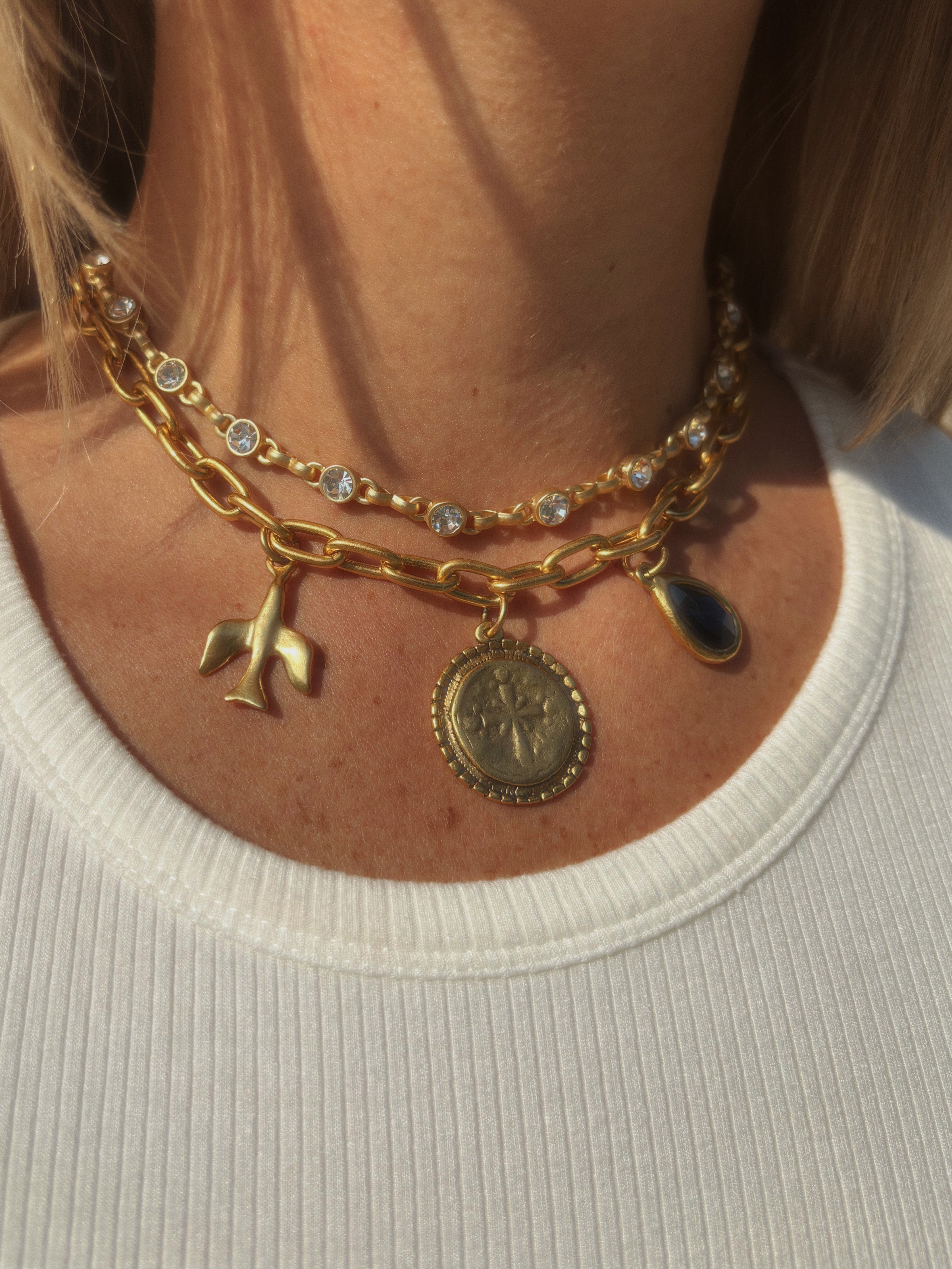 Byrdie charm necklace