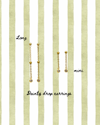 Dainty drop earrings