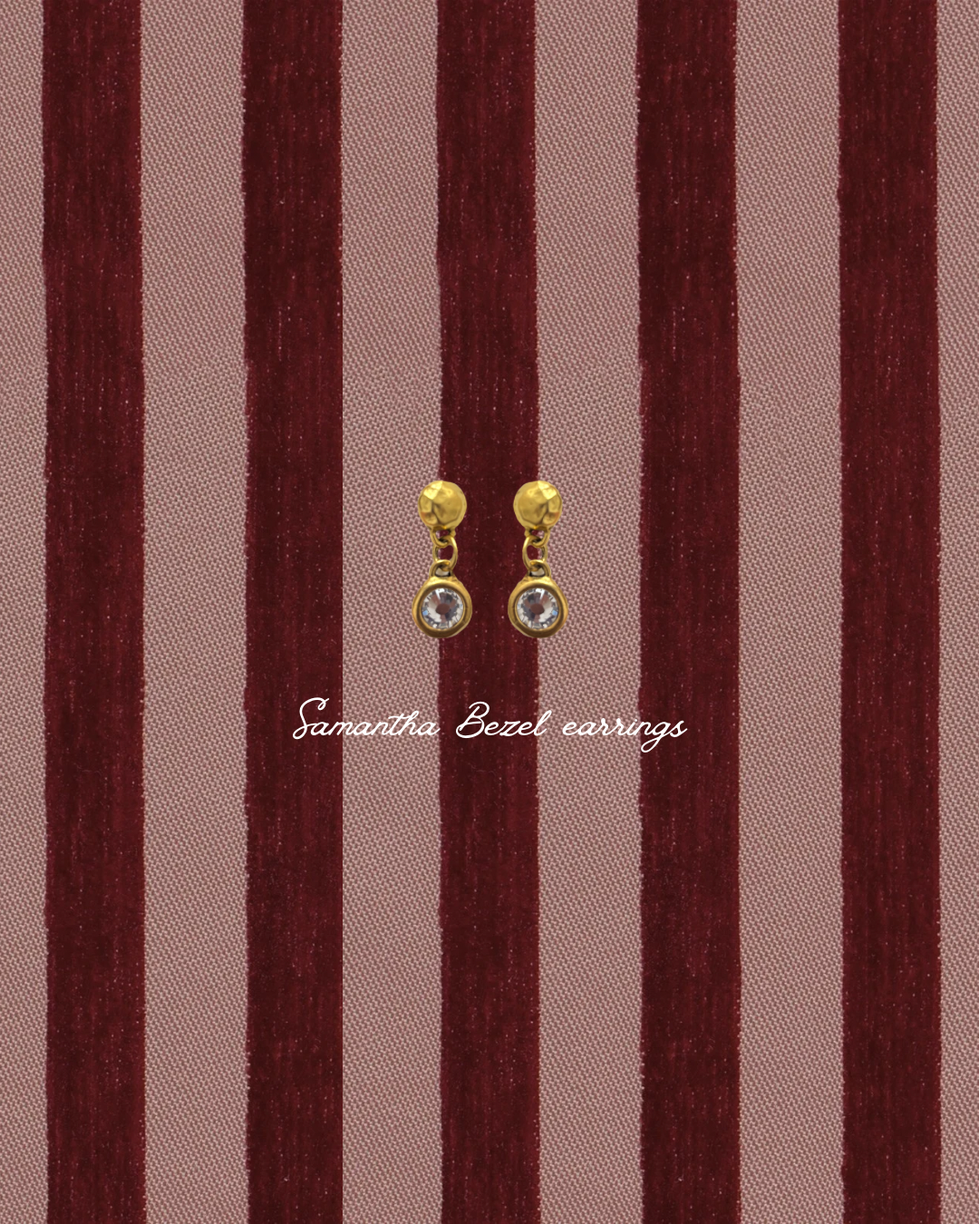 Samantha Bezel earrings
